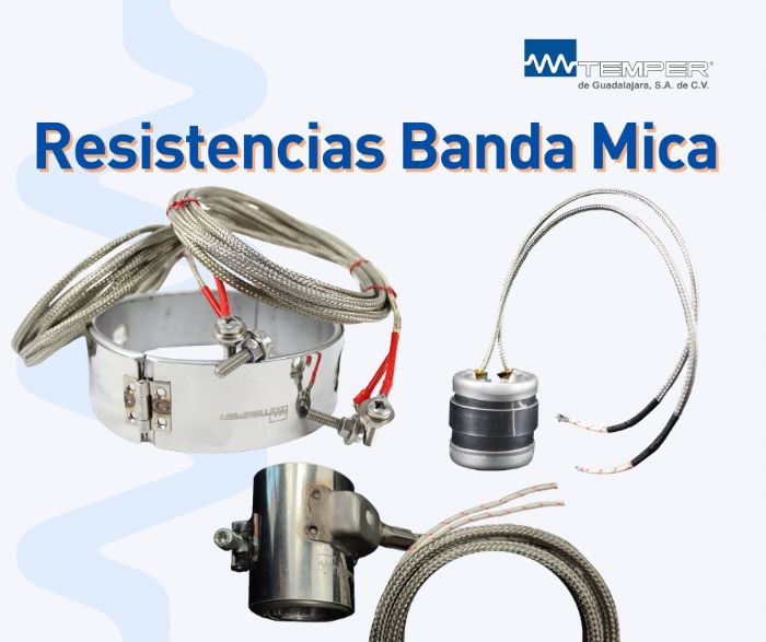 Resistencias eléctricas tipo banda mica